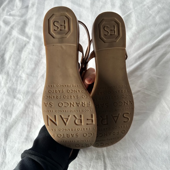 Franco sarto brown leather sandals - Picture 3 of 5